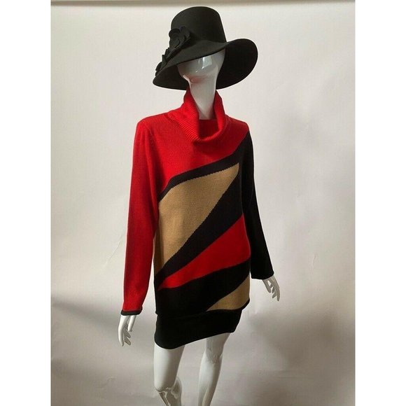 Colette Mordo For Sadimara Womens Pullover Sweater Multicolor Color Block M New - Picture 5 of 12